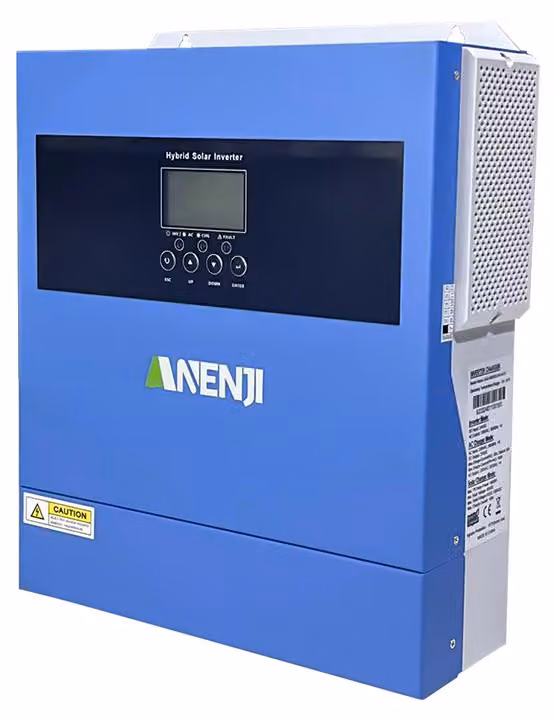 Inverter solare ibrido da 4000 W, 24 V, con Wi-Fi - MPPT 100 A - Dimensioni compatte: 45x35x16 cm