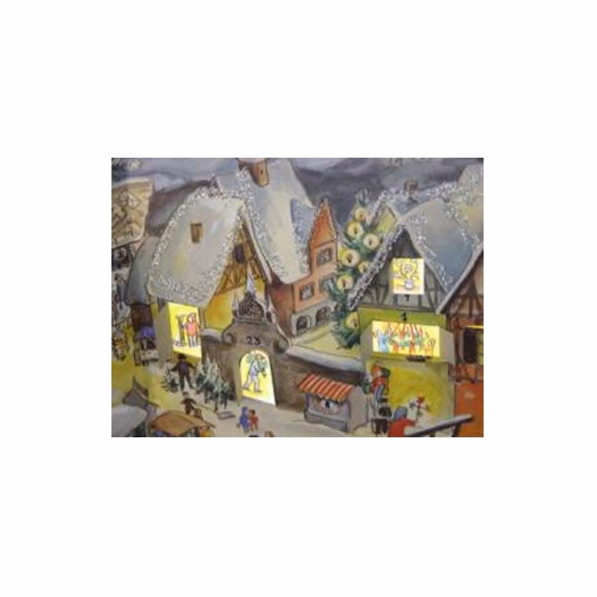 Calendario dell'Avvento "Piccolo villaggio d'inverno"