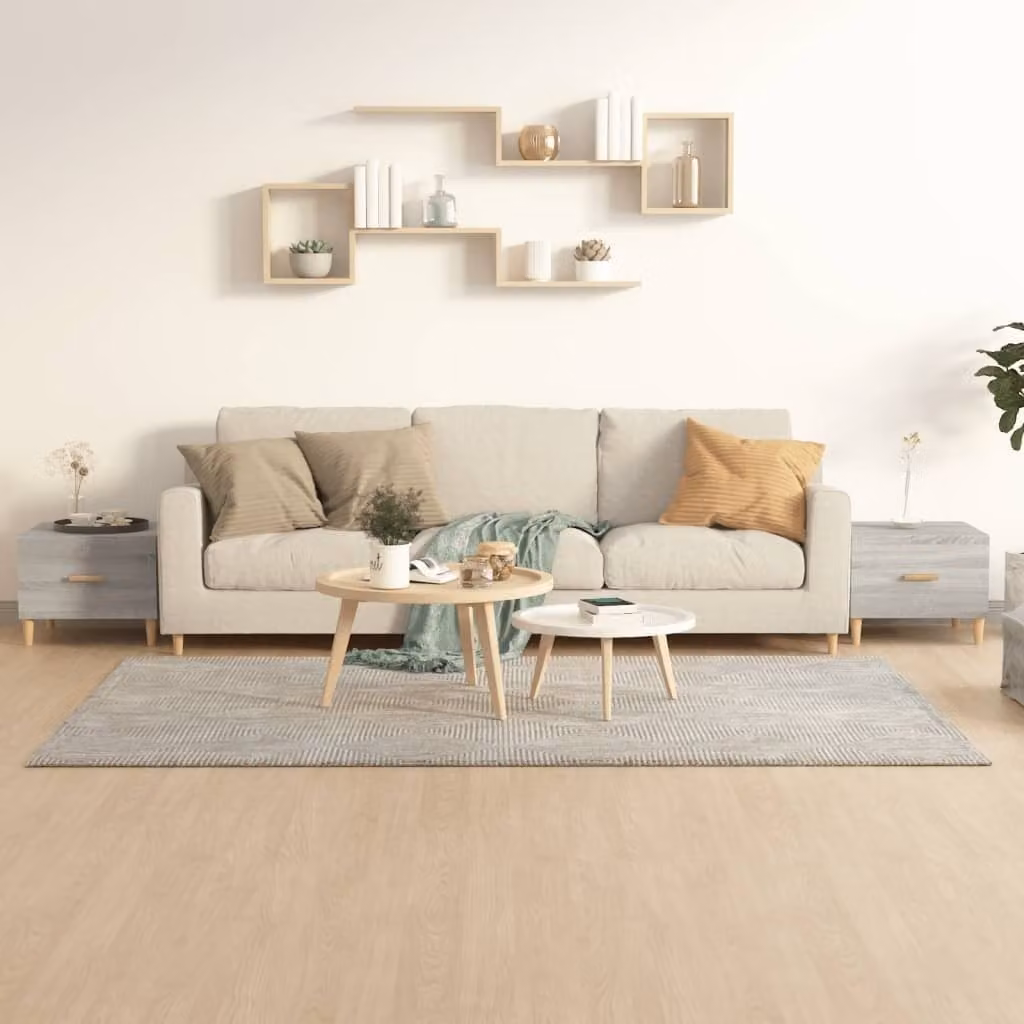 Maison Exclusive - Tavolini da salotto 2 pz. Grigio Sonoma 50x50x40 cm Materiale ligneo
