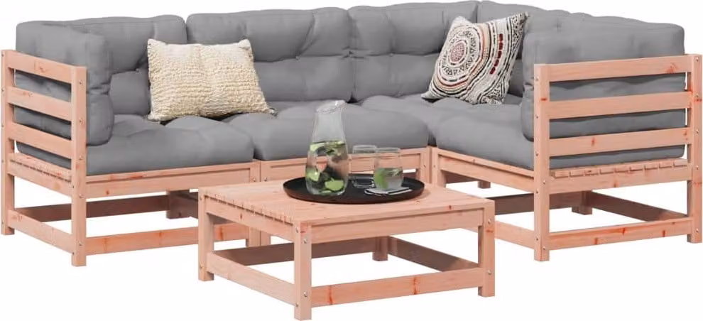 Maison Exclusive - Set da giardino composto da 5 pezzi in legno massello di douglasia