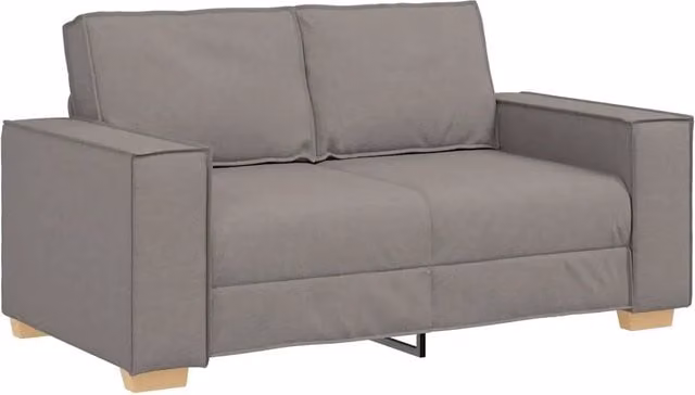 Divano | Divano da soggiorno | Sofa a 2 posti tortora 160x78x84 cm in tessuto