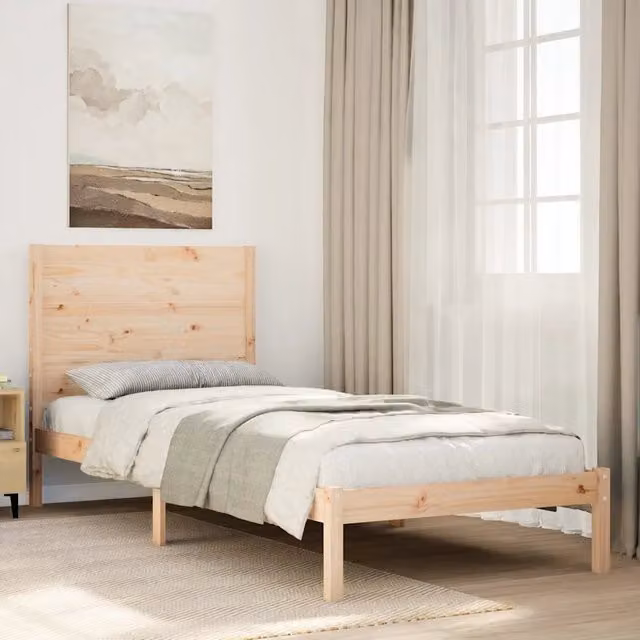 Giroletto Extra Lungo senza Materasso 90x210 cm Legno Massello 3309267