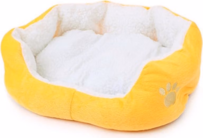 Cuccia per gatti 50x40 cm, cuscino per gatti, divanetto per gatti, cestino per gatti, coperta per gatti; cuccia per cani, cuccia per gatti, cestino per cani, per cani e gatti, giallo, 50 cm, 40 cm