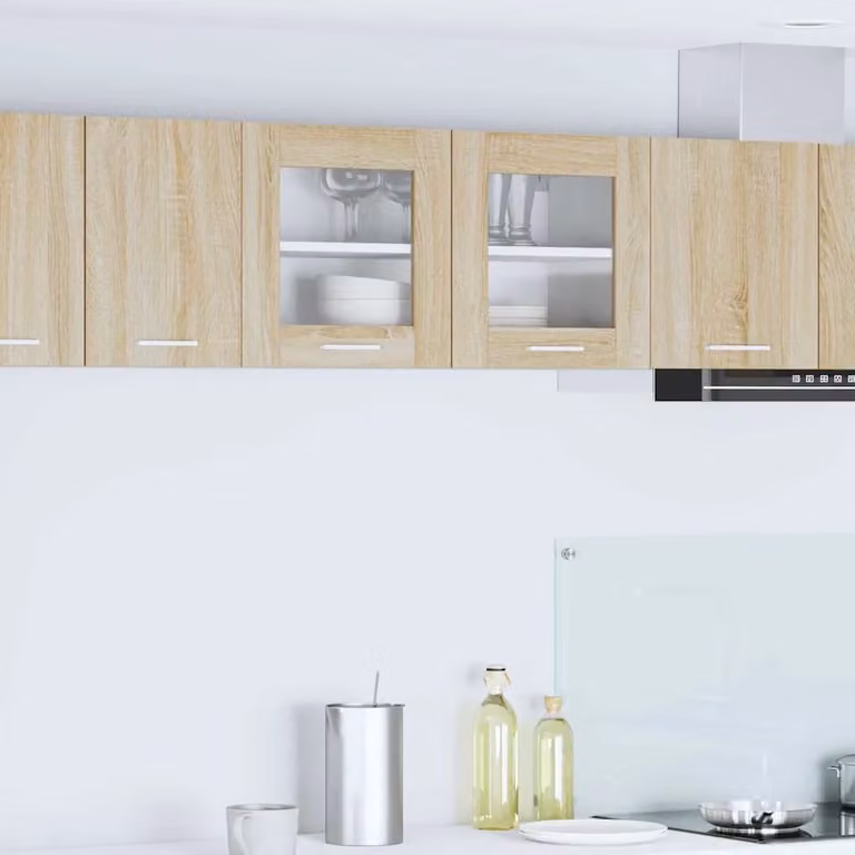 Armadio pensile da cucina vidaXL moderno in bianco con ante a battente L: 80 cm, P: 31 cm, H: 40 cm