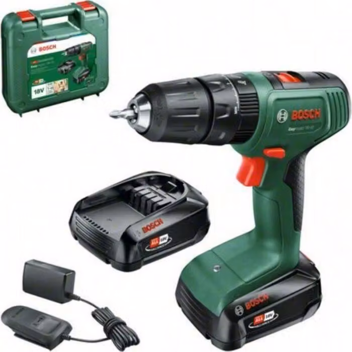 Avvitatore a percussione a batteria Bosch EasyImpact 18V-40, 2 batterie da 1,5 Ah, incl. caricabatterie AL18V-20, in valigetta
