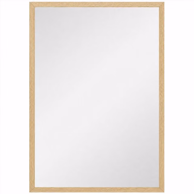 Specchio da parete rettangolare HOMCOM in vetro e legno, colore marrone, L: 40 cm, H: 60 cm