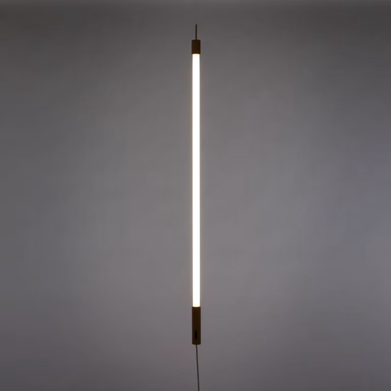 SELETTI Lampada da terra di design Linea, Bianco / Opale, Soggiorno / Sala da pranzo, Vetro, Design, Lampada da terra