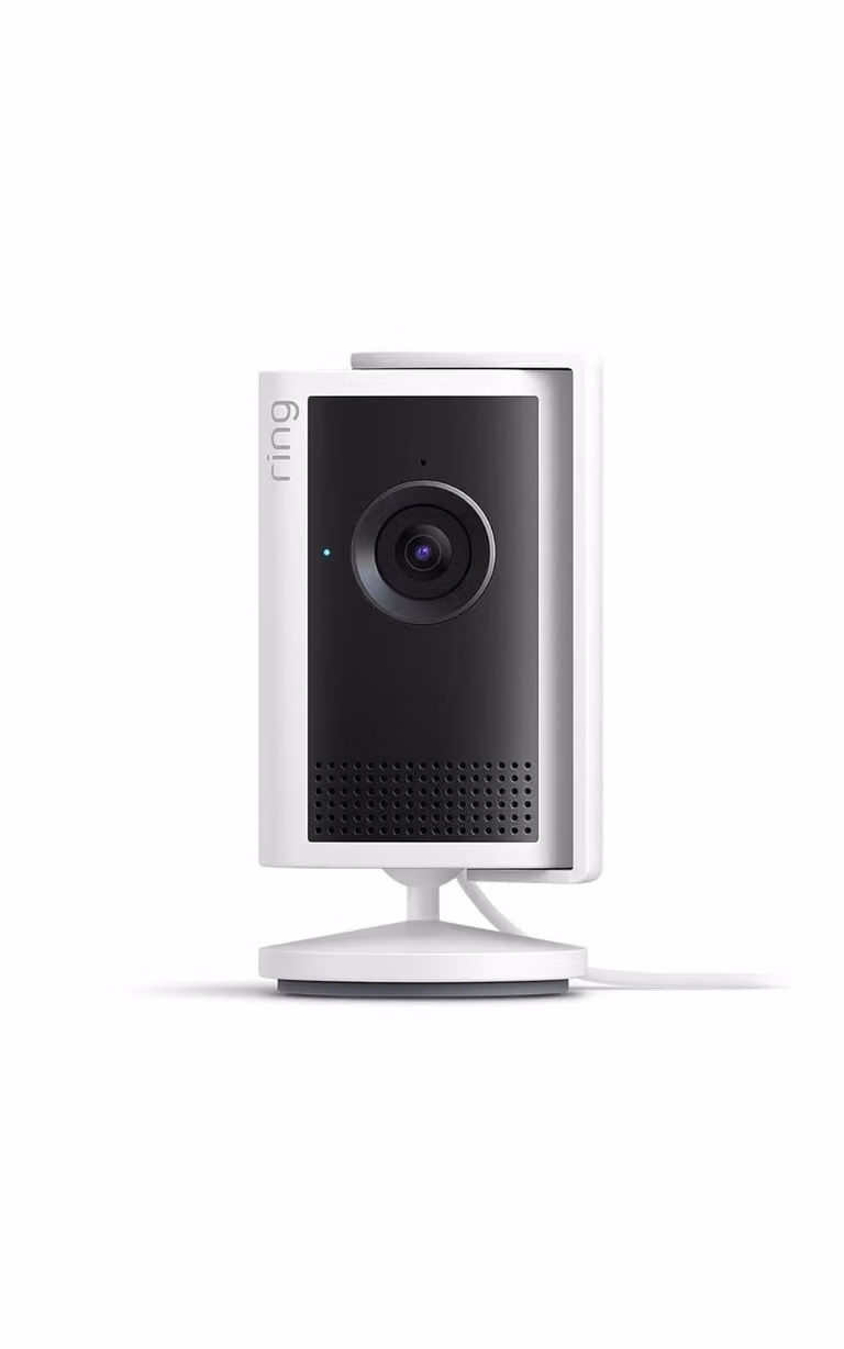 Ring Indoor Camera Plus: mini telecamera bianca con Alexa e Wi-Fi (ultima generazione)