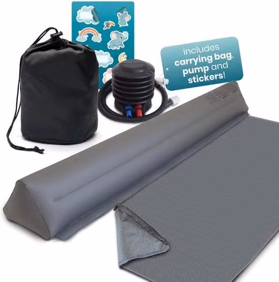 Pannello di protezione per letto pieghevole in PVC grigio senza marca