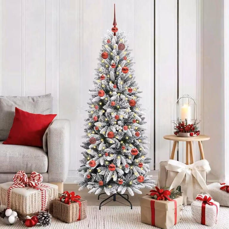 Maison Exclusive - Albero di Natale artificiale, colore bianco, altezza 150 cm