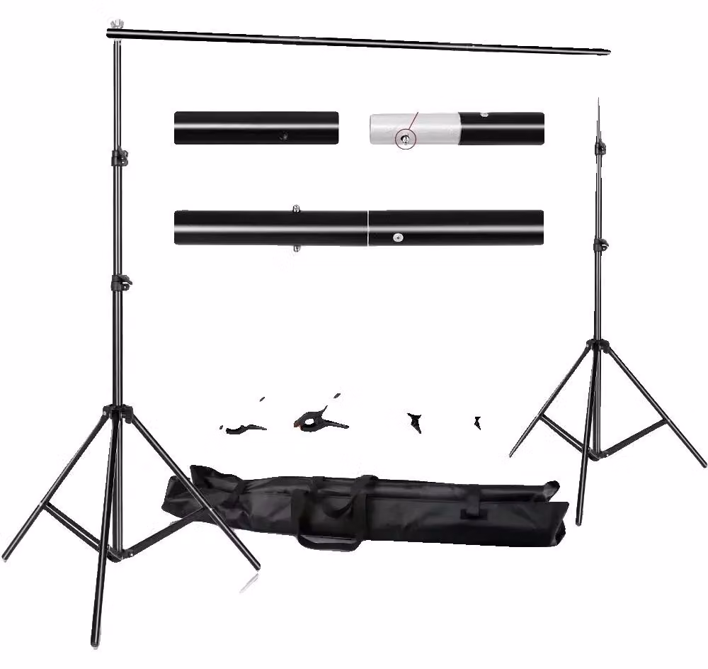 Kit di supporti posteriori, supporto regolabile, design leggero, senza sacco di sabbia, dimensioni 2000x3000 mm