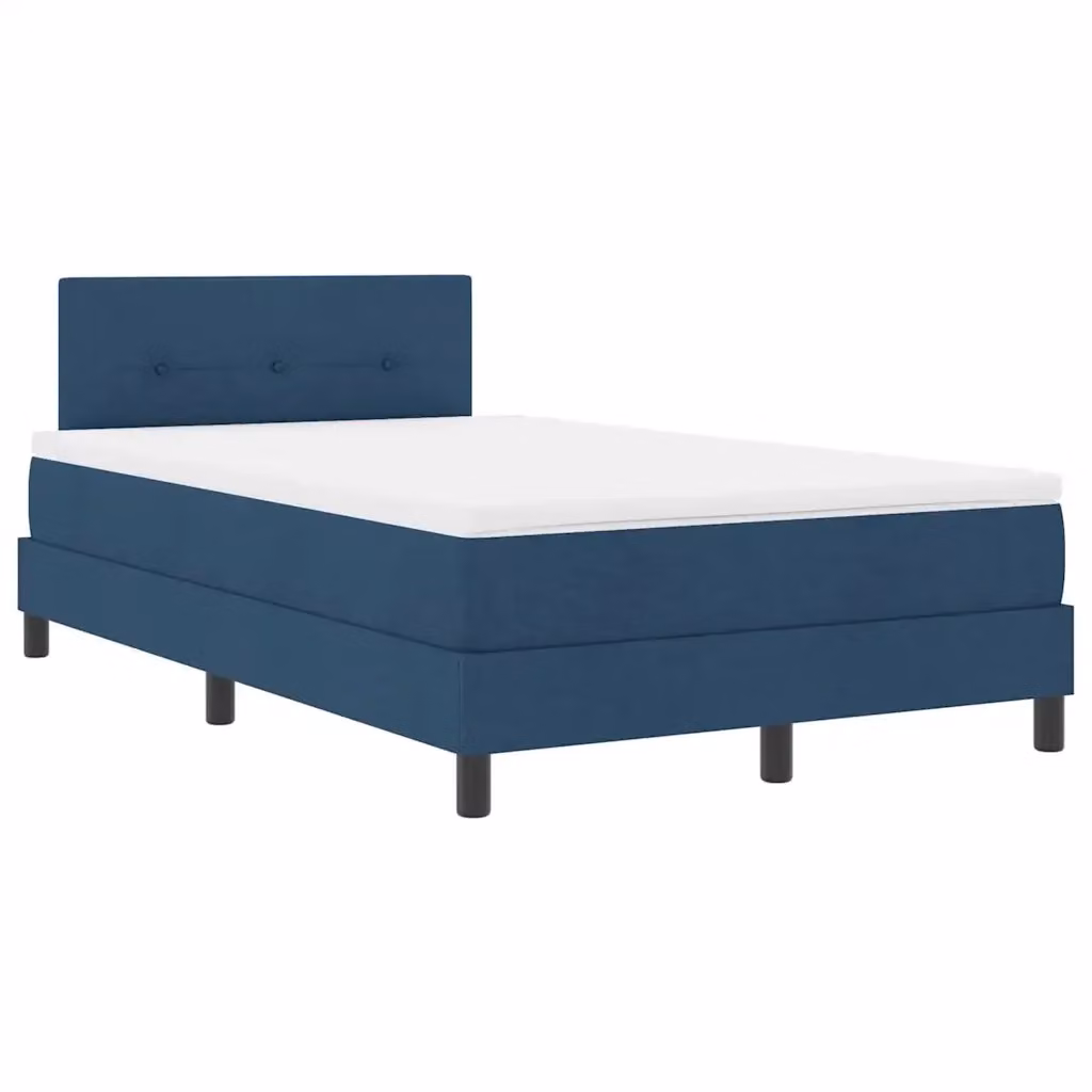 Letto a molle vidaXL con materasso e illuminazione LED blu in tessuto, L/P: 120 x 200 cm – 2