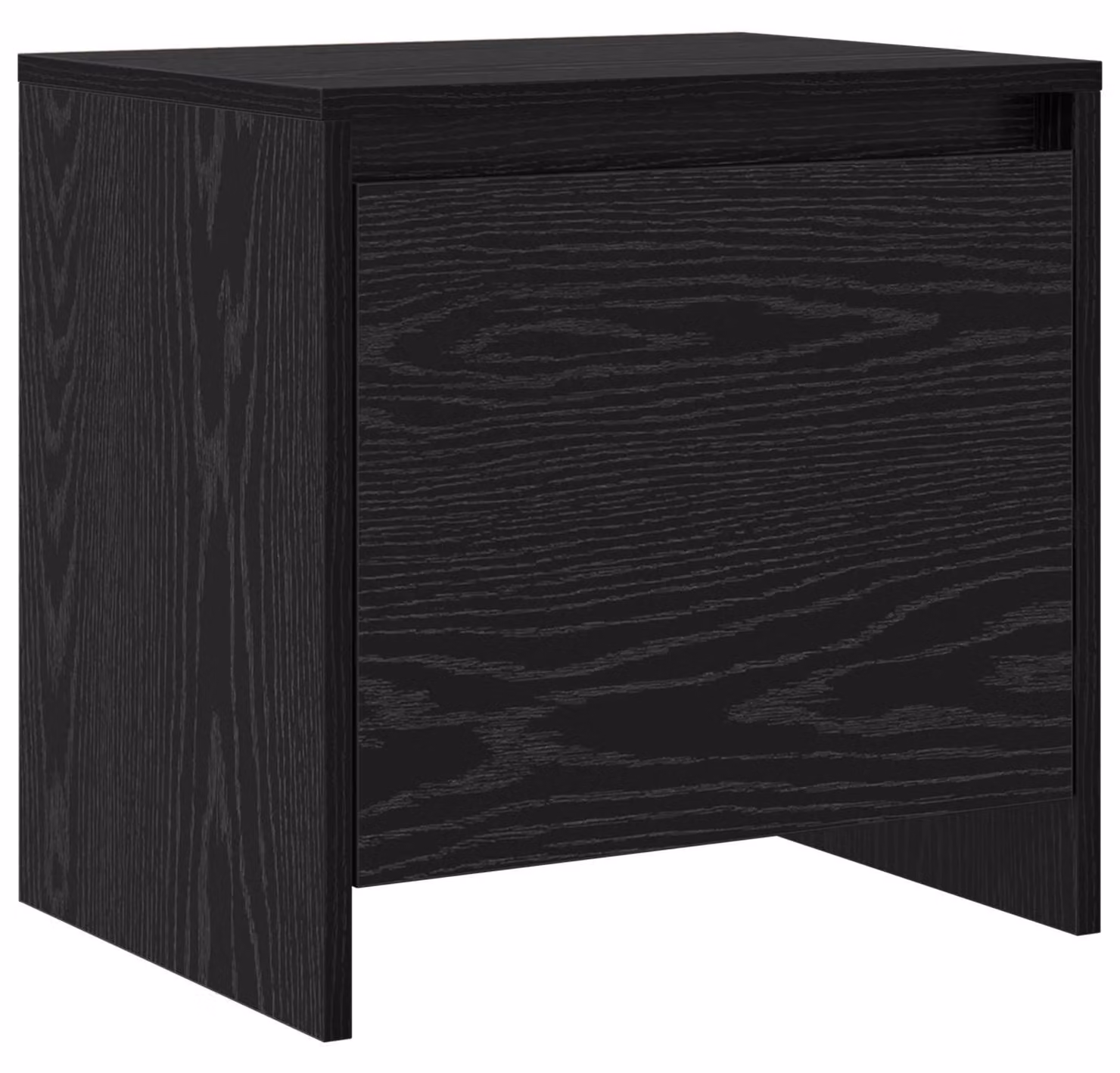 Armadio da Notte Rovere Nero 45 x 34 x 44,5 cm