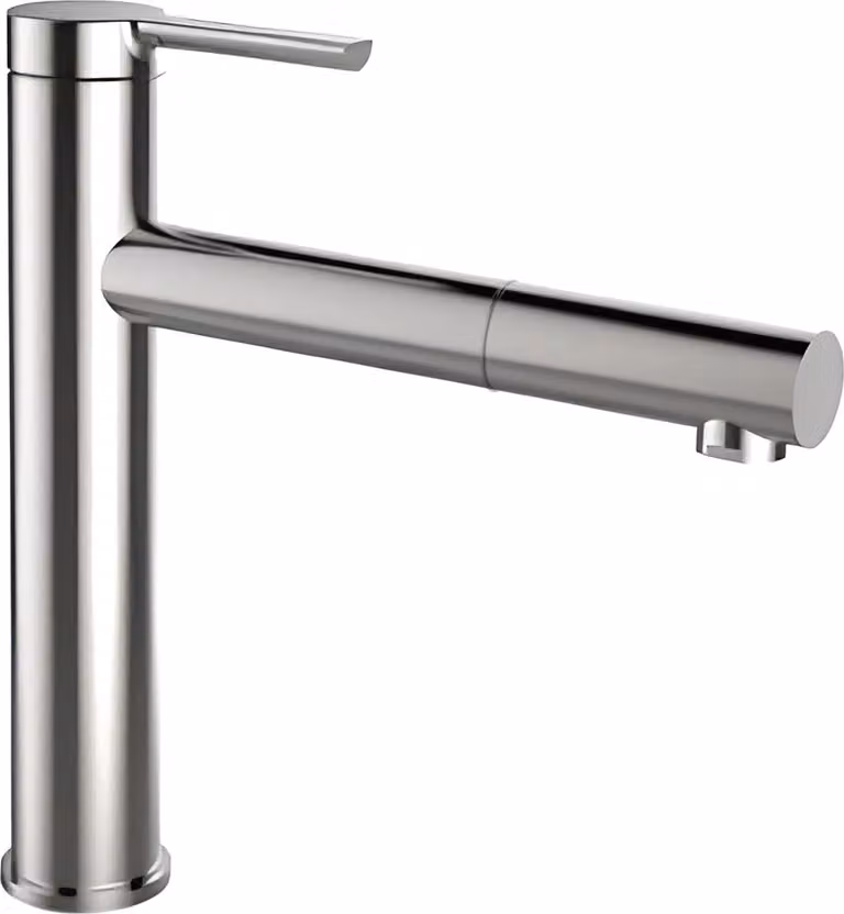 Rubinetto da cucina Solido CA1116IU ECO bocca lunga - resistente alla pressione, acciaio inox