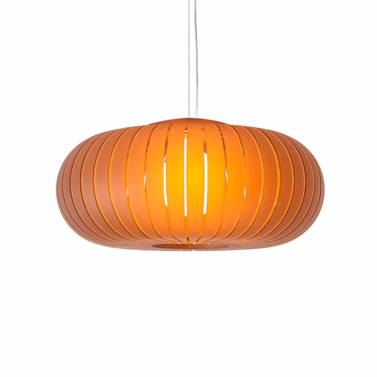 Kartell Lampada a sospensione Teresa Frozen, Crema / Ambra, Soggiorno / Sala da pranzo, Plastica, Design, Lampada a sospensione