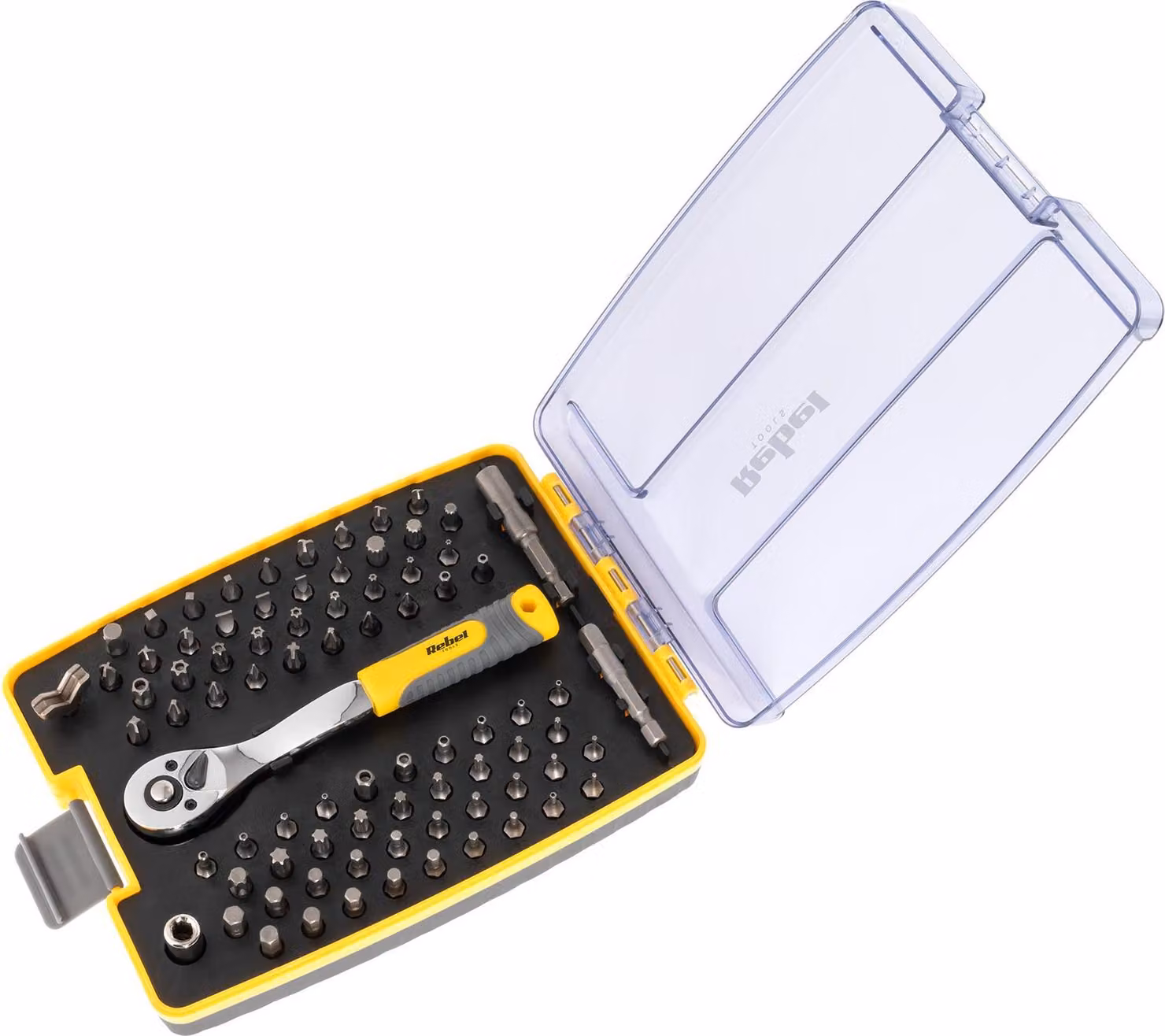 Set di punte con allenatore a cricchetto, 80 pezzi, prolunga magnetica