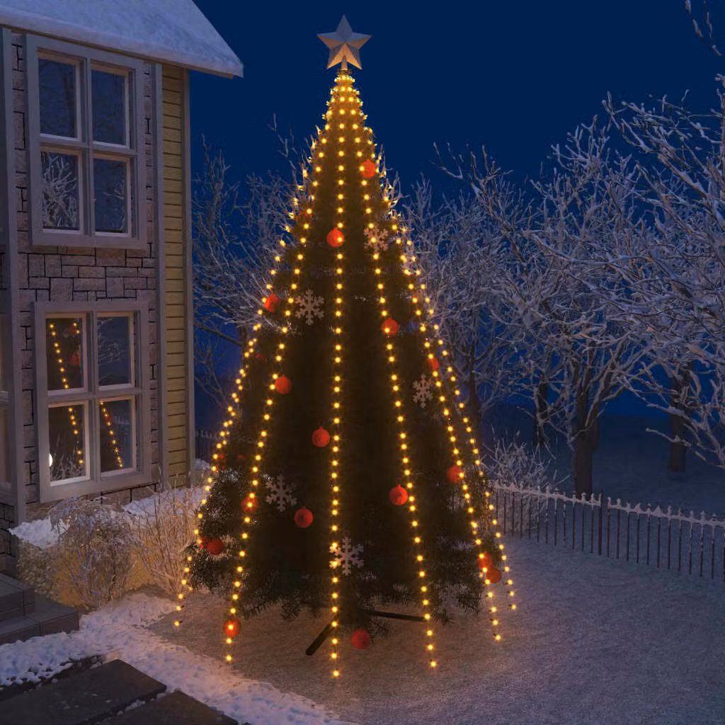 The Living Store Rete luminosa per albero di Natale con 500 LED da 500 cm
