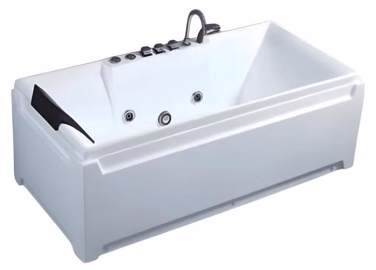 Designwanne Whirlpool Wellnesswanne Acrylwanne Komfortwanne Wanne 141x77 cm