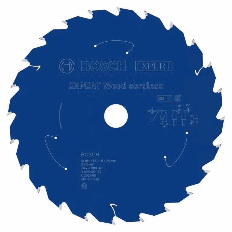 Lama circolare Bosch EXPERT Wood, 184x20 mm, Z24