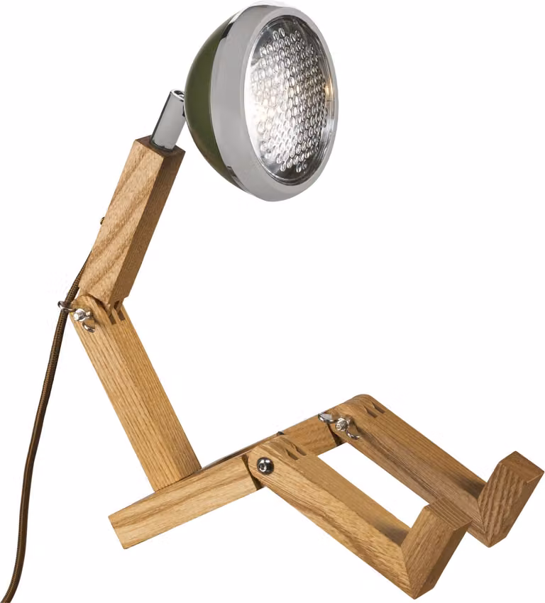 Piffany Mr. Wattson - Mini Tischlampe, Verde militare