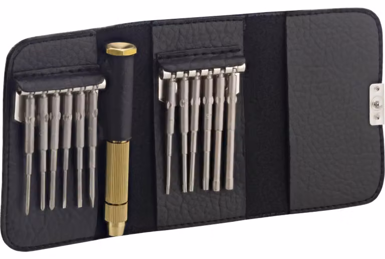 Set di cacciaviti multifunzione 12-in-1, fornito in custodia