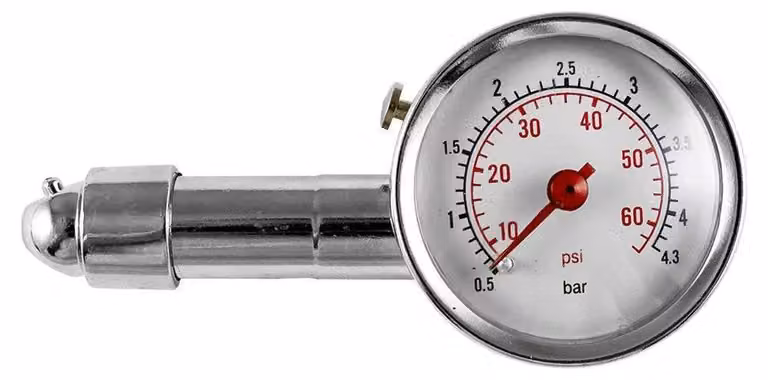 Manometro per pneumatici Jbm 4,3 bar argento Argento, taglia unica