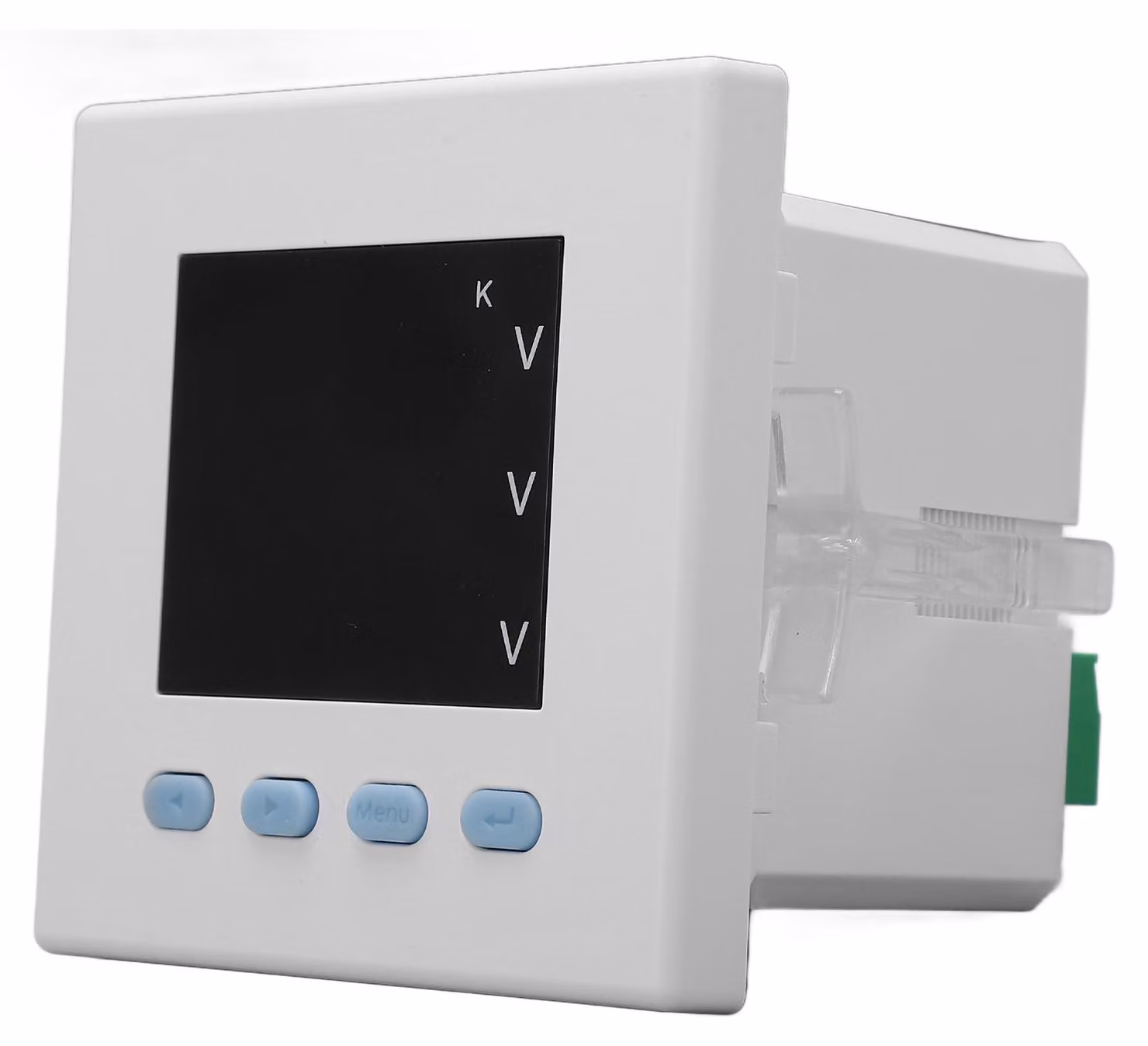 Voltmetro digitale intelligente, trifase, bianco, ABS, monitor del consumo energetico ignifugo per uso domestico, AC220V