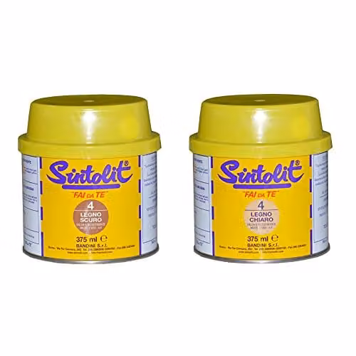 Sintolit Stucco per legno bicomponente scuro 375 ml
