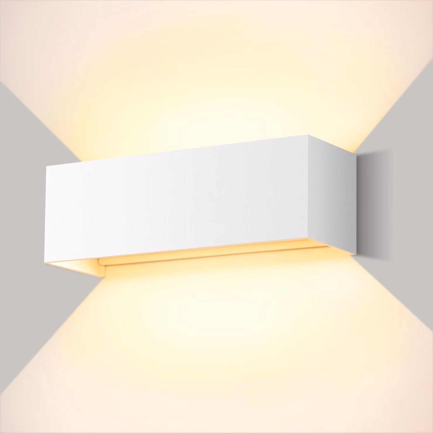 Lampada a parete a LED, 30 W, 3000 lumen, 3000 K, grado di protezione IP65, alluminio, design moderno