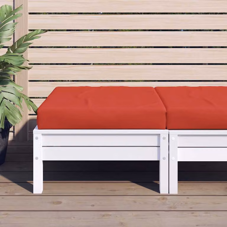vidaXL Cuscino per Pallet Rosso in Tessuto Oxford Idrorepellente e Traspirante L/P/H: 60 x 60 x 6 cm