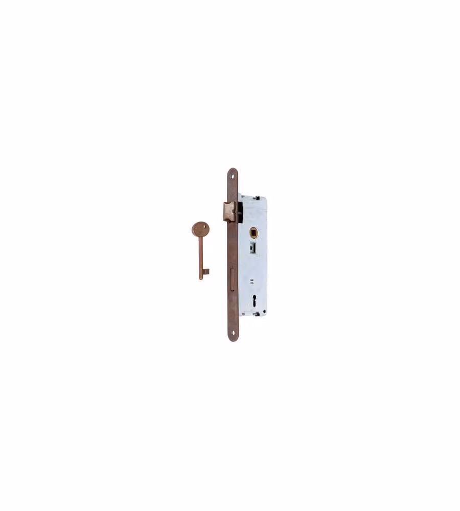 Serratura Patent Bordo Tondo Bronzata Mm.30