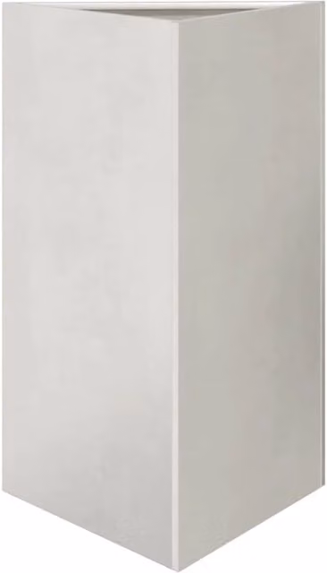 Fioriera rialzata triangolare per piante fiori e patio/giardino 50 x 43 x 75 cm acciaio inox argento 02_0038819