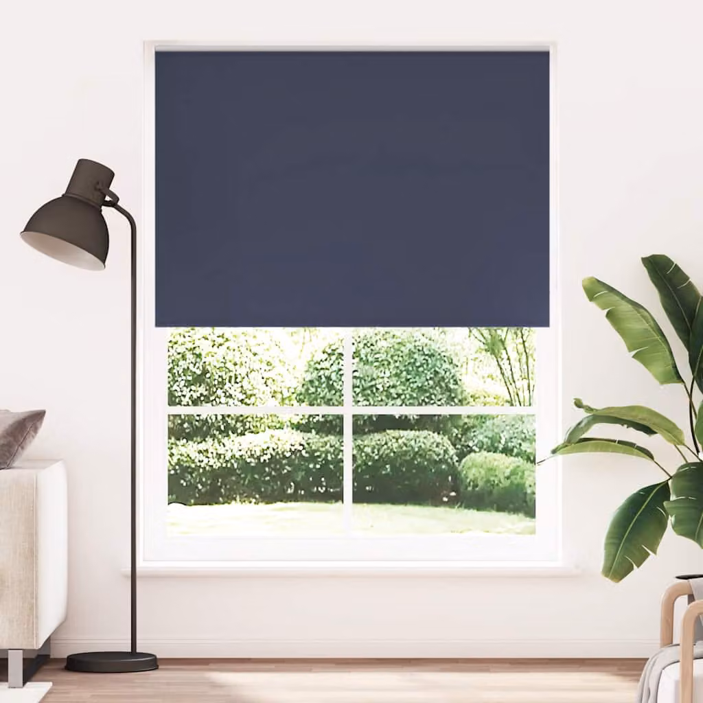 Tenda a rullo oscurante e termoisolante vidaXL in poliestere, colore blu marino, L: 160 cm, H: 230 cm