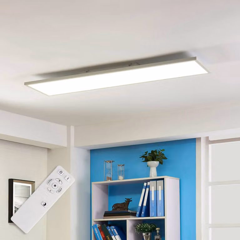Arcchio Pannello LED Philia, CCT, 120 cm, 51 W Philia Arcchio, dimmerabile, Bianco / Opale, Soggiorno / Sala da pranzo, Plastica, Moderno, Pannello LED