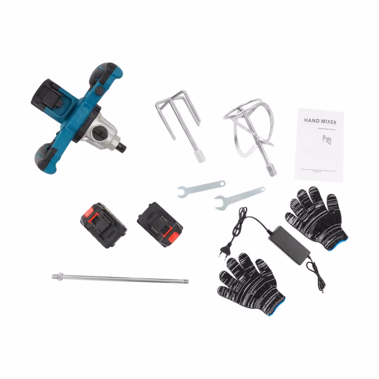 Betoniere, motore brushless, 6 velocità, blu