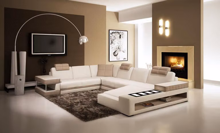 Design Ecken Big XXL Polster Eck Sofa Couch Leder Sofas Garnitur Wohnlandschaft