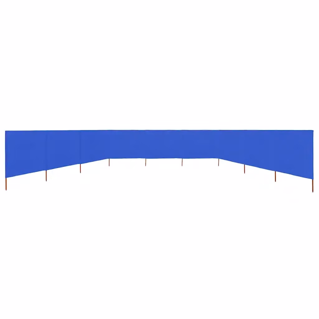 Paravento vidaXL a 9 Pannelli in Legno e Tessuto Blu L: 1200 cm, H: 160 cm – 2