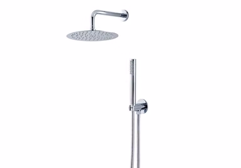 Kit doccia tondo Vema WELLNESS BRASS V08135 - Cromato Lucido
