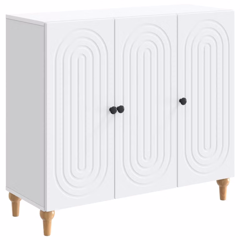 Credenza Bianco 89 x 34,5 x 80 cm Legno ingegnerizzato
