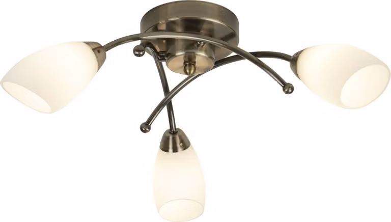 Plafoniera Contemporanea Lyric Music Acciaio Adjustable Vetro 3 Luci G9