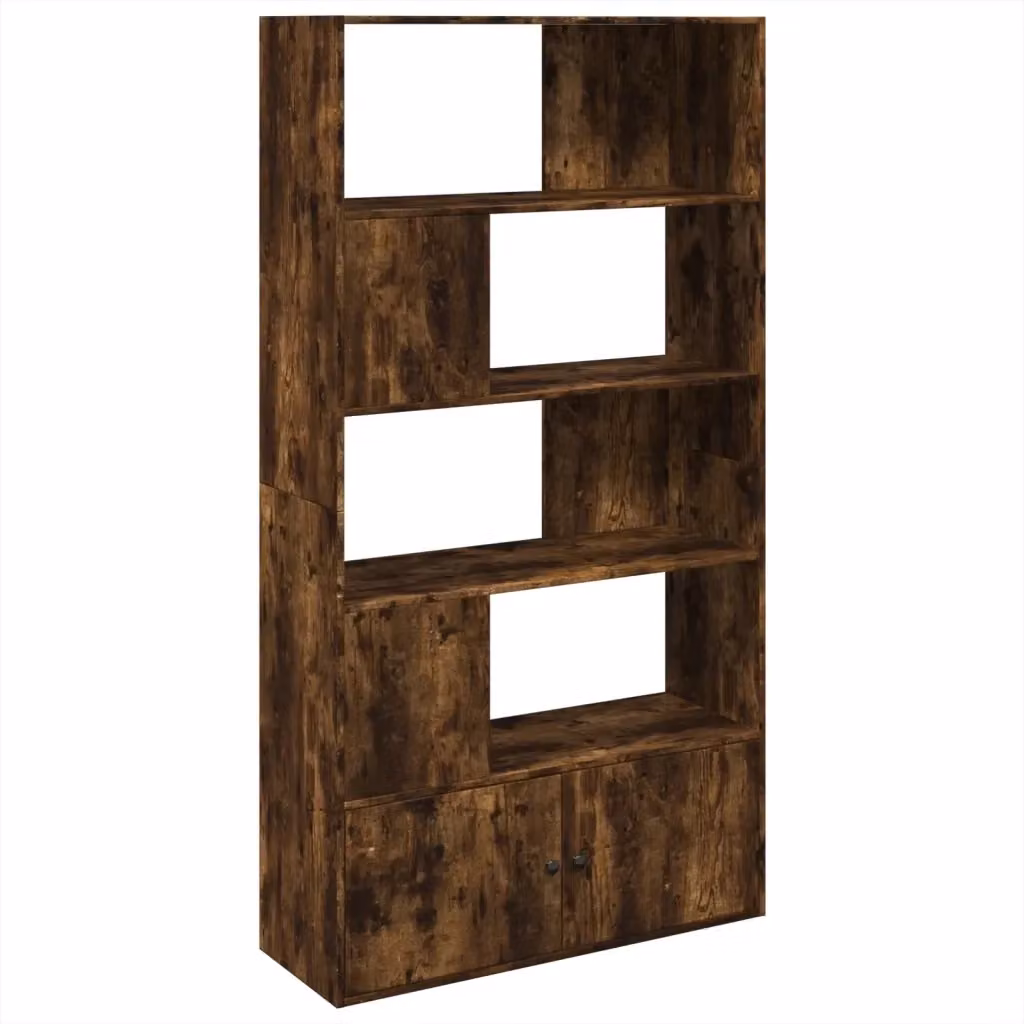 Libreria moderna vidaXL in legno color rovere fumo L: 100 cm, P: 36 cm, H: 189 cm – 2