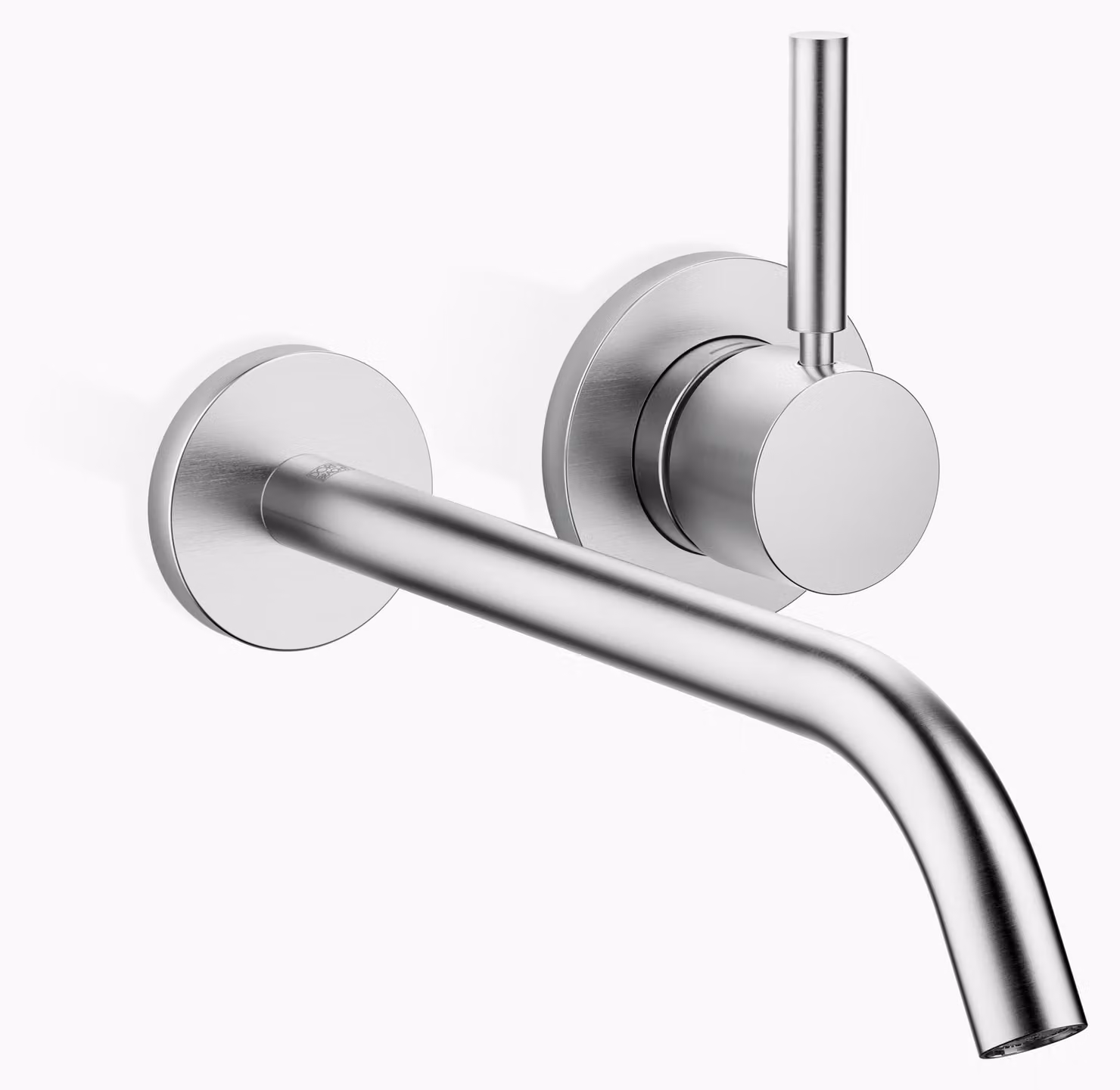 Dornbracht META Mitigeur mural de lavabo sans vidage, saillie 250mm, jet rond enrichi d'air, 36861660-93, 36861660-93