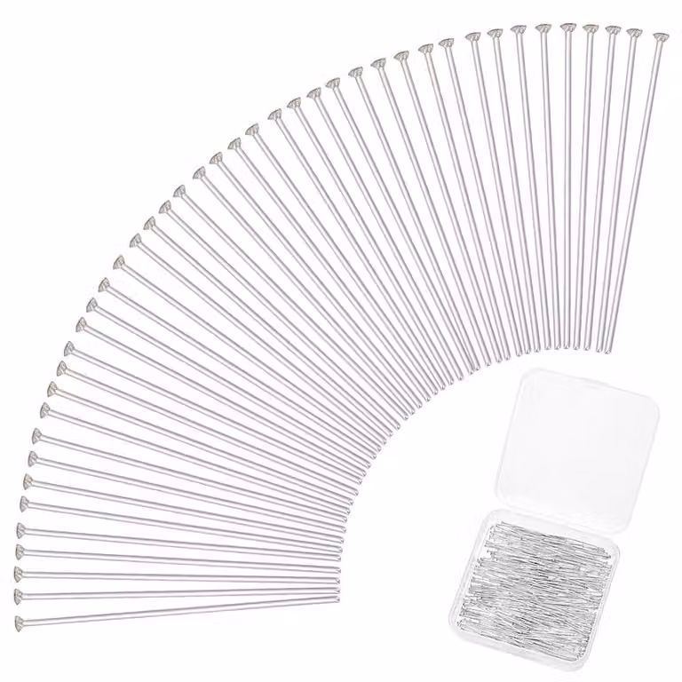 Tasselli a testa piatta, 400 pezzi, 35 mm, acciaio inossidabile 304, colore argento, spessore 0,6 mm