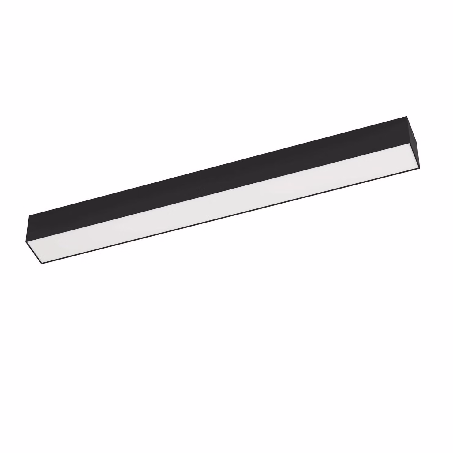 Plafoniera Grande Esterno Moderna Salitta Alluminio Nero Policarbonato Bianco Led