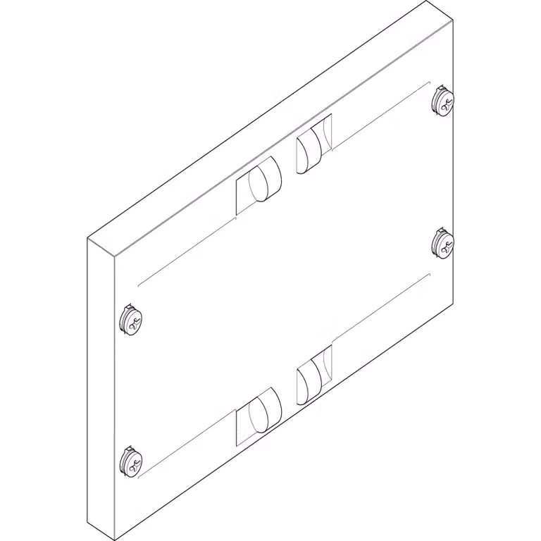 Piastra di copertura ABN 250x150 mm 1FB/1RE chiusa FAG11N