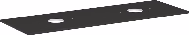hansgrohe Xelu Q Console avec 2 découpes rondes, 1560x550, pour vasque à poser, sans trou pour robinet, 54119910, 54119910