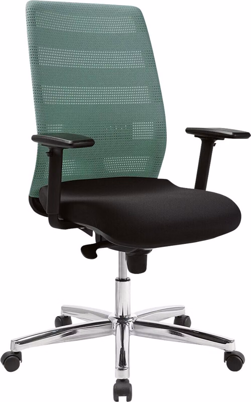 Topstar AP39TW2MT0CX5 Sedia girevole da ufficio Topstar "Airpoint II", nera / verde menta