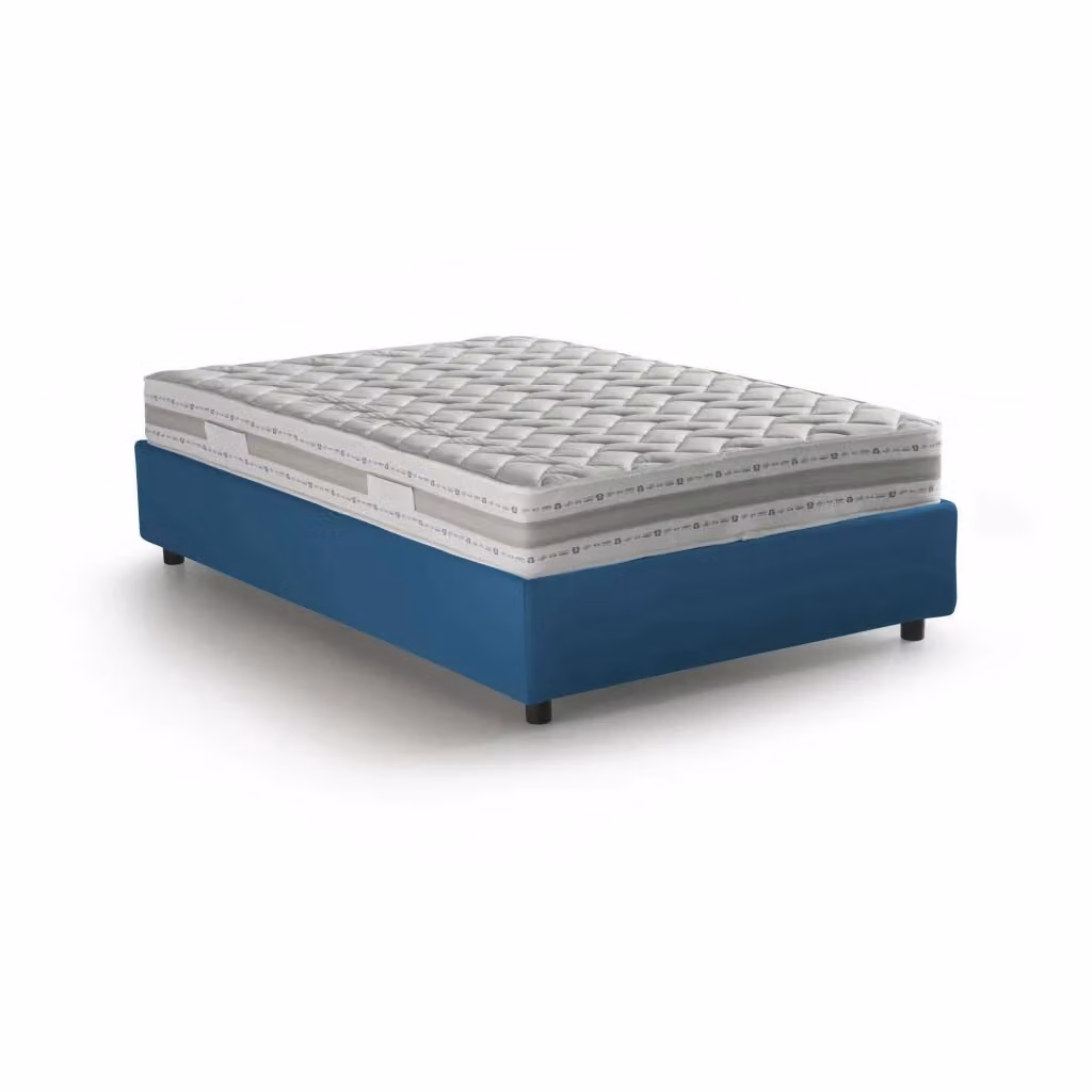 Letto Piazza e Mezza con Materasso Incluso Talamo Italia, Blu, L/P/H: 120 x 200 x 32 cm – 2