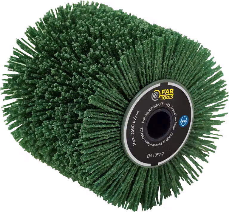 Fartools Spazzola in nylon A36 Diametro 120 MM, Foro 20 MM, Spessore 100 MM, 110915