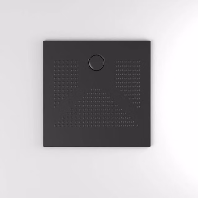 Piatto doccia quadrato 80x80 nero opaco